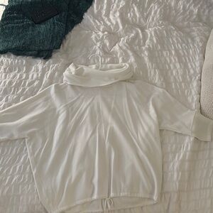 Cozy White Turtleneck Sweater